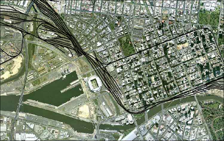 2001 Aerial Photo of Melbourne